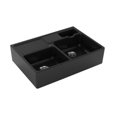 Villeroy & Boch PremiumLine zlwe ceramiczny 895 x 630 x 220 mm Pure Black