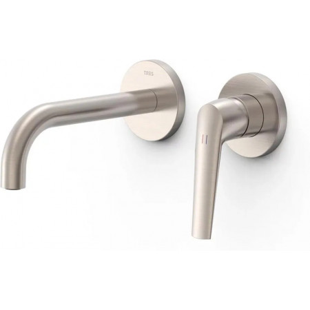 Tres Fuji Bateria umywalkoowa podtynkowa Stal