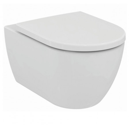 Ideal Standard Ellise miska WC wisząca bezrantowa z deską wolnoopadającą Biały