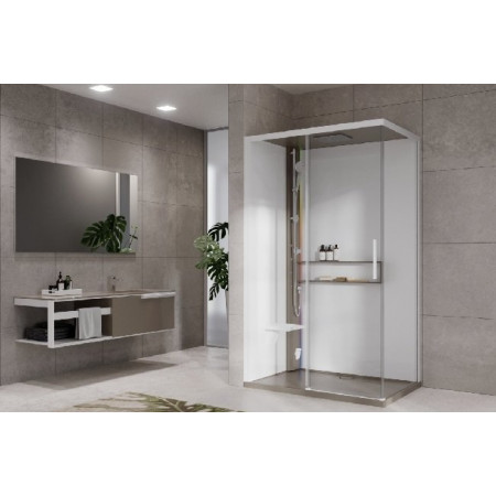 Novellini Glax 2.0 kabina z hydromasażem 120x80 lewa bat nech.hammam corda
