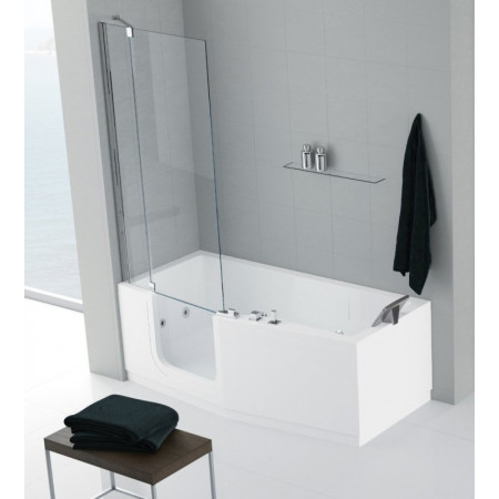 Novellini iris 160x70 li.mit gestell weiss 2 schürze