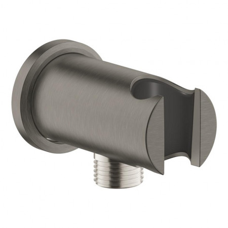 Grohe Rainshower Przyłącze kątowe z uchwytem brushed hard graphite