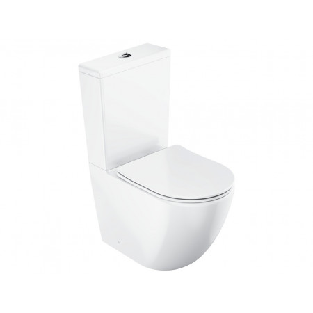 Ravak WC Optima Combi kompakt kompletny RimOff biały