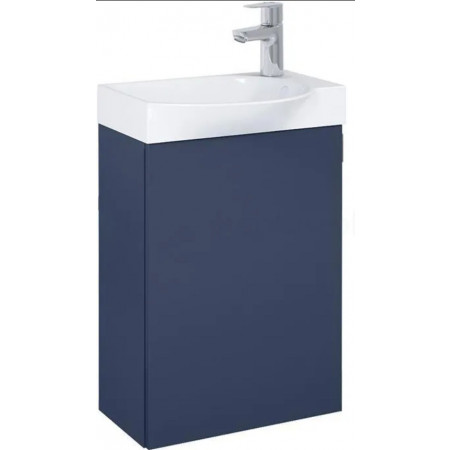 Zestaw łazienkowy Unik 452x341x596 mm z 1 drzwiami niebieski mat