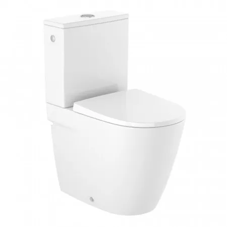 Roca Ona Miska WC kompaktowa stojąca przyścienna Rimless 37x60 cm biały - 846142_O1
