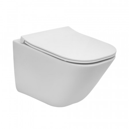 Roca Gap Square Compacto Miska WC wisząca Rimless 48x34 cm biały - 819680_O1