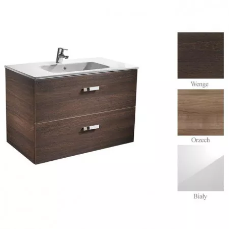 Roca Victoria Basic zestaw unik szuflady 80 cm (szafka + umywalka) biały - 466052_O1