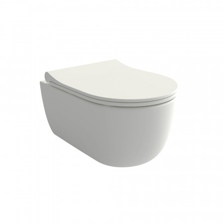 Hushlab Colori d` Italia Miska WC wisząca w zestawie z deską wolnoopadającą biały mat 49 cm - 858430_O1