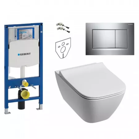 Geberit Koło Modo Zestaw Stelaż podtynkowy z miską WC wiszącą 49 deską w/o (L33124000 +111.320.00.5 +115.883.KH.1) - 459094_O1