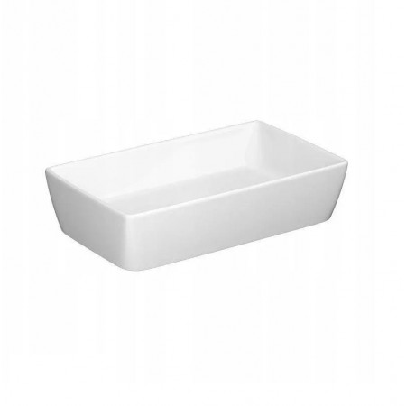 Cersanit umywalka nablatowa city 50 prostokątna z ceramicznym korkiem box - 828526_O1