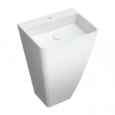 Omnires Parma Umywalka Wolnostojąca Marble+, 55X43Cm, Biały Połysk - 844425_O1