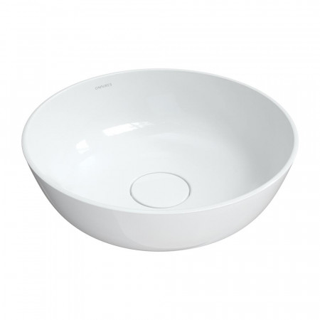 SILKR400BP SILK umywalka nablatowa Marble+, o40cm, biały połysk - 844445_O1