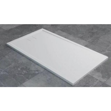 Sanswiss Livada brodzik 90x160 konglomeratowy biały Odpływ Krótki Bok - 862227_O1