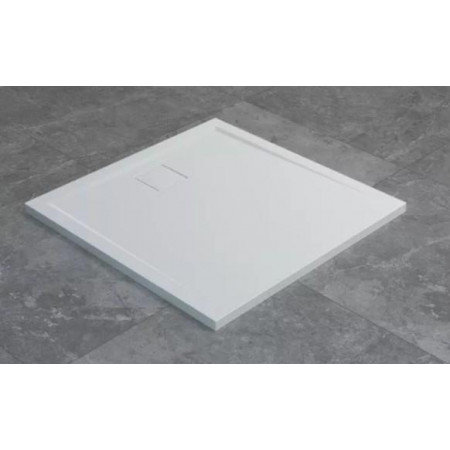 Sanswiss Livada brodzik kwadratowy 100x100 konglomeratowy biały - 862230_O1