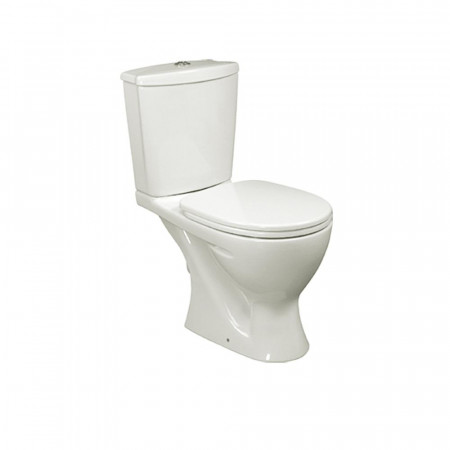 Ideal Standard Ecco/Eurovit miska WC kompaktowa z deską sedesową odpływ poziomy biały - 367522_O1