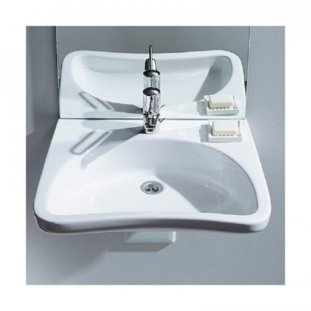 Roca dostępna łazienka umywalka 66 x 55 cm, bez przelewu, z otworem na baterię - 841352_O1