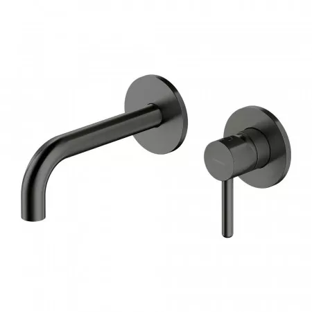 Omnires Y Bateria umywalkowa podtynkowa, wylewka 18,5 cm grafit - 832372_O1