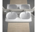 Duravit Luv Umywalka stojąca bez otworu 60x40 biała WonderGliss - 766418_O1