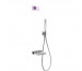 Tres Shower Technology kompletny zestaw wannowy podtynkowy termostatyczny elektroniczny 2-drożny kaskada chrom - 525159_O1