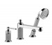 Gessi Venti20 Bateria umywalkowa 3-otw wężem 1,50 m i wyciąganą słuchawką anticalc Chrome