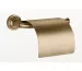Gessi Venti20 Accessories Uchwyt ścienny na papier w rolce z pokrywą Warm Bronze Br. PVD