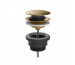 Gessi 2 w 1 odpływ umywalkowy „Stop&Go” odkręcany i wymienny mechanizm zawsze otwarty Warm Bronze Br. PVD