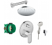 Hansgrohe Vernis blend bateria Zestaw  podtynkowy, deszczownica (71466000+27809000+26271000) chrom