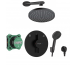 Hansgrohe DuoTurn S Zestaw podtynkowy, deszczownica (75418670+26271670+27809670) czarny mat