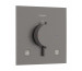 Hansgrohe Ecostat Comfort E Bateria termostatyczna do 2 odbiorników, podtynkowa Czarny Chrom Szczotkowany