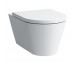 KARTELL LAUFEN ZESTAW 3w1 Miska WC podwieszana Rimless 545 x 370 mm + deska WC wolnoopadająca + podkładka akustyczna