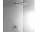 Tres Cuadro-Tres kompletny zestaw prysznicowy podtynkowy deszczownica 300x300 mm chrom - 389174_A1