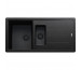 Zlewozmywak wbudowywany Fragranite Basis BFG 651-97 Onyx / Czarny odpływ