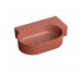 Omnires Ovo M+ Umywalka Nablatowa/Wisząca - Prawa, 55 X 38 Cm terracotta mat