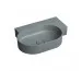 Omnires Ovo M+ Umywalka Nablatowa/Wisząca - Prawa, 64 X 44 Cm ash grey mat