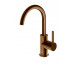 Kohlman Axel Brushed Copper 1-otworowa bateria umywalkowa z obrotową wylewką