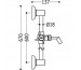 Tres Retro drążek prysznicowy niklowany O 18 mm 600 mm - 4746_O2