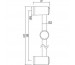 Tres drążek prysznicowy niklowany Luxus O 25 mm 578 mm chrom - 4764_O2