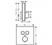 Hansgrohe ShowerSelect Glass bateria termostatyczna do 2 odbiorników, biały/chrom - 572523_O2
