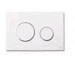 Tece Loop przycisk spłukujący do WC z tworzywa biały, przyciski chrom połysk
