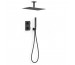 Tres Slim Exclusive Zestaw prysznicowy podtynkowy z termostatem i deszczownicą Czerń Matowa - 862665_O1