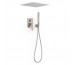Tres Slim Exclusive Zestaw prysznicowy podtynkowy Rapid-Box z deszczownicą Stal - 824544_O1