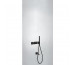 Tres Block System kompletny zestaw wannowo-prysznicowy podtynkowy termostatyczny 2-drożny wylewka czarny matowy - 754868_O1