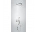 Tres Project kompletny zestaw prysznicowy podtynkowy deszczownica 300x300 mm chrom - 745082_O1