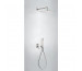 Tres Project kompletny zestaw prysznicowy podtynkowy deszczownica 300x300 mm stalowy - 740116_O1