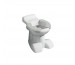 Geberit Bambini miska WC stojąca, dekoracyjne nóżki, biała siedzisko szare - 26181_O1