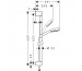 Hansgrohe Crometta 100 Zestaw prysznicowy 0,65 m biały/chrom - 518064_T1