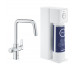 Grohe BLUE PURE EUROSMART ZESTAW STARTOWY Z BATERIĄ FILTRUJĄCĄ I FILTREM Z ODWRÓCONĄ OSMOZĄ CHROM - 899594_O1
