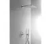 Tres Cuadro kompletny zestaw prysznicowy podtynkowy deszczownica 300x300 mm chrom