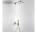 Tres Loft-Colors kompletny zestaw prysznicowy podtynkowy deszczownica 220x220 mm bursztynowy chrom