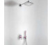 Tres Loft-Colors FIOLET kompletny zestaw prysznicowy podtynkowy deszczownica 220x220 mm fioletowy chrom